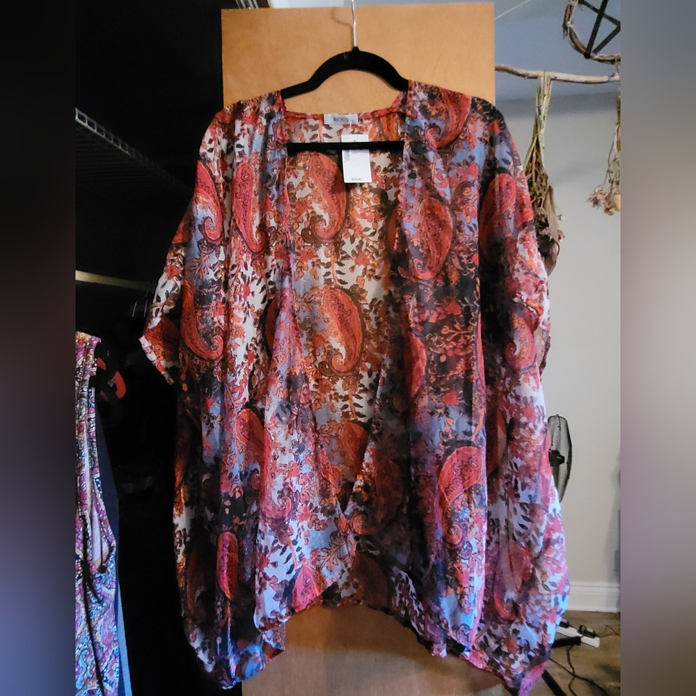 Sheer open blouse